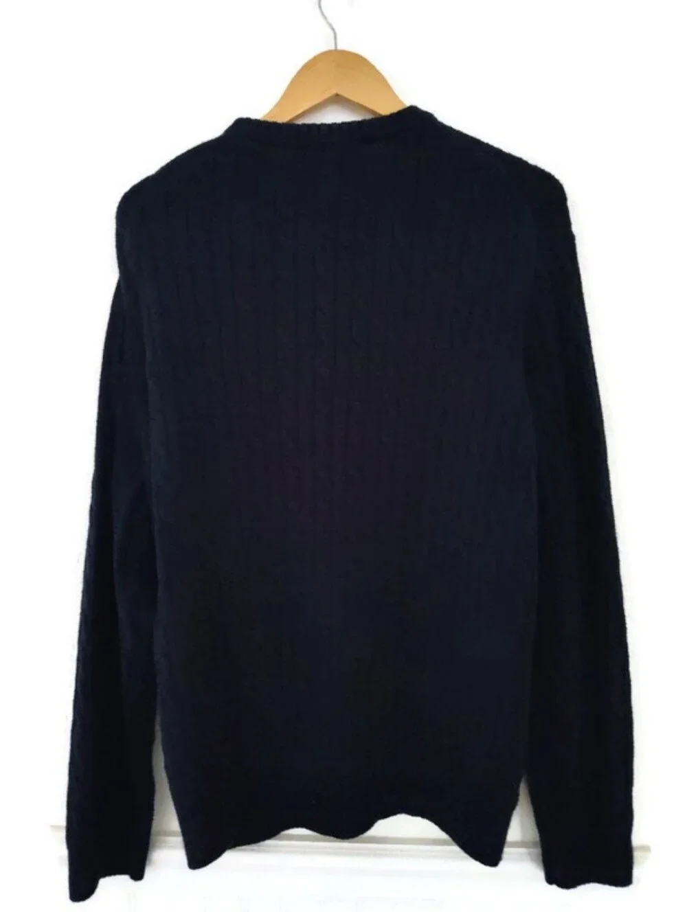 BASS Men's Navy Cable Sweater Size XL